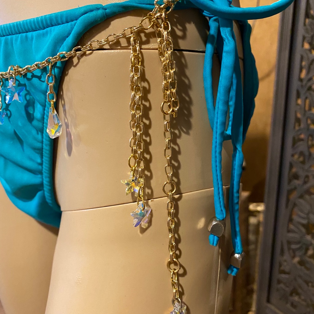 Womens Gold Belly Chain